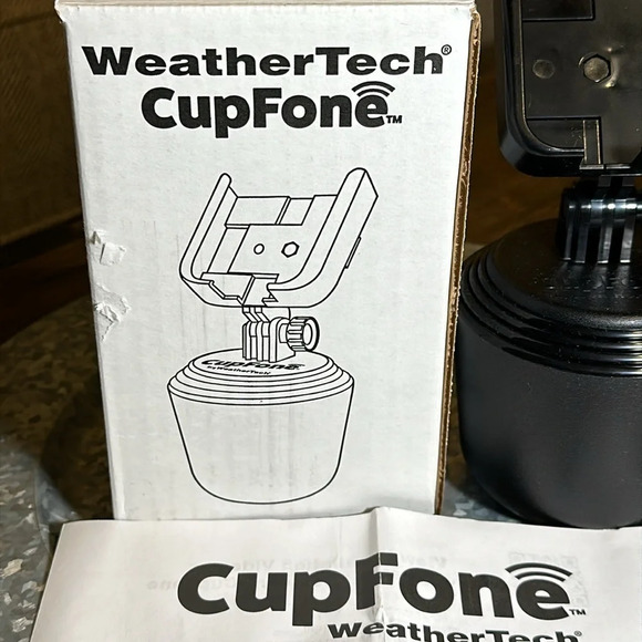 NWT WeatherTech CupFone Cell Phone Holder for car Universal black w/box - Picture 5 of 7